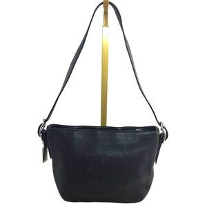 Vintage  Coach Legacy Mini Dufflette Soft Black Leather Bag with Metal Hangtag